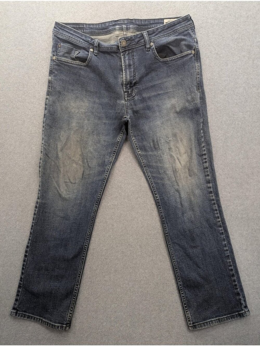 Buffalo David Bitton Jackson-X Jeans Mens 36x30 Blue Straight Stretch Denim